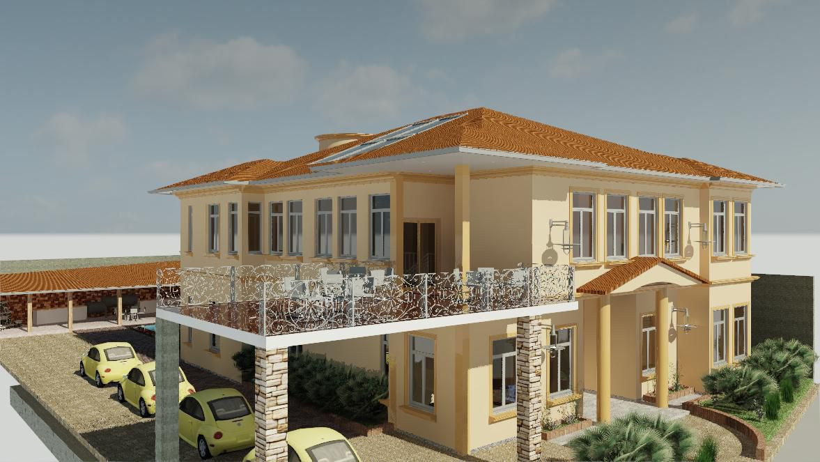 Vivienda de dos niveles con terraza